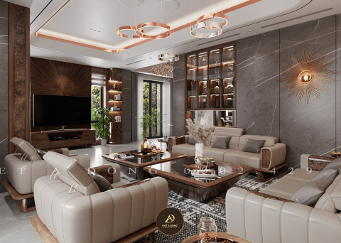 Sofa gỗ óc chó VISION SF - 02